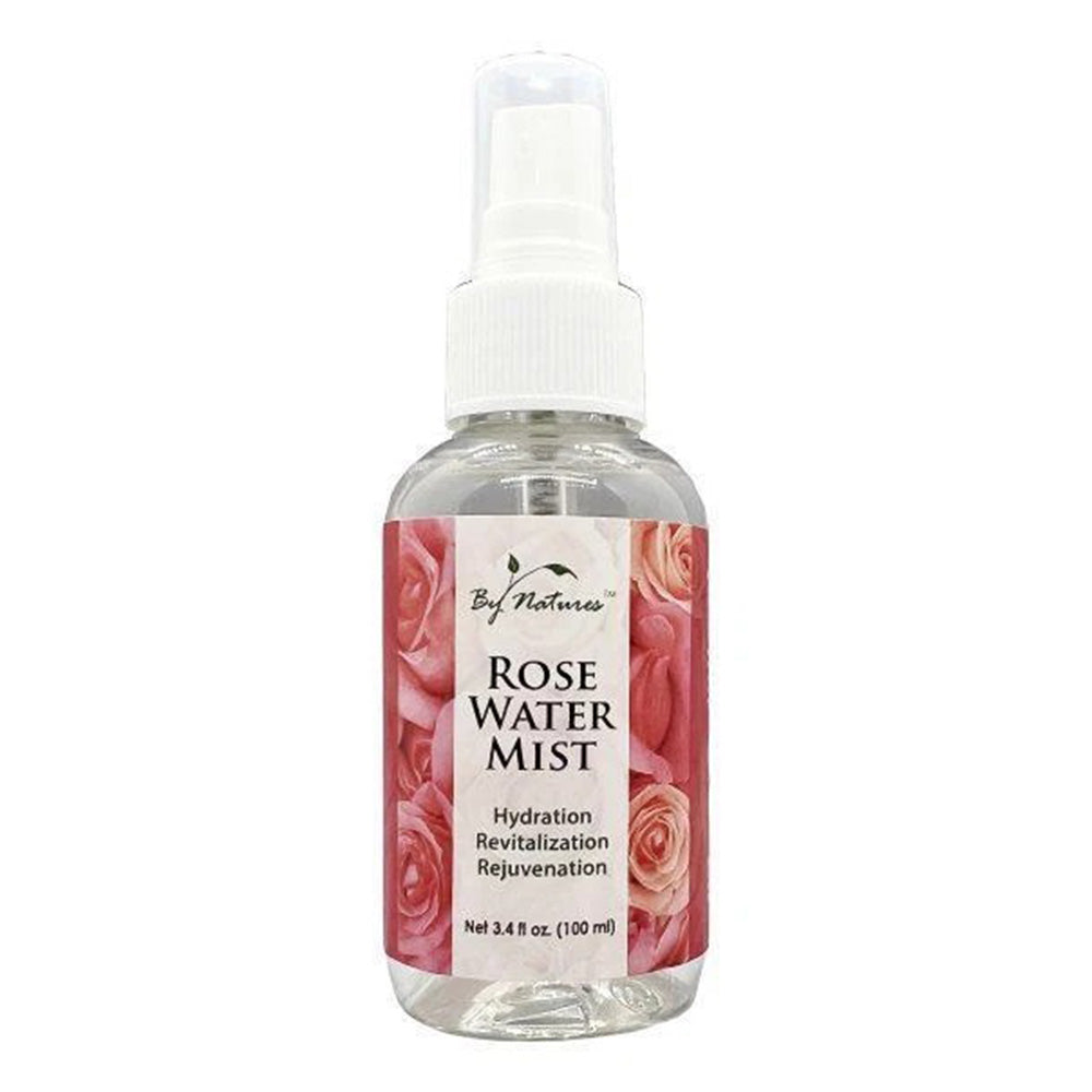By Natures Refreshes Soothes Skin Lightweight Hydration Rose Water Mist 3.4Oz (100ml)